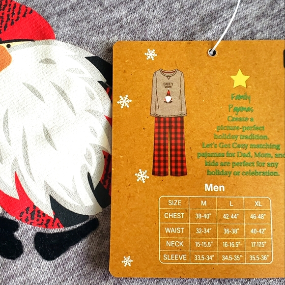 NWT Let's Get Cozy Mommy & Daddy Christmas Gnome Pajamas - Picture 4 of 5